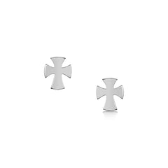 Cross of the Kirk Sterling Silver Stud Earrings by Sheila Fleet Jewellery