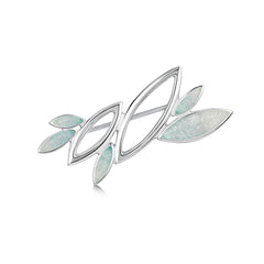 Seasons Sterling Silver Brooch in Winter Enamel by Sheila Fleet Jewellery