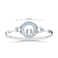 Orkney Spirit Bangle in Dew Enamel by Sheila Fleet Jewellery