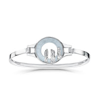 Orkney Spirit Bangle in Dew Enamel by Sheila Fleet Jewellery