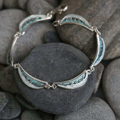 Skyran 'Moon' Bracelet in Storm Enamel
