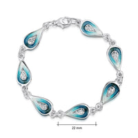 Tidal Treasures 7-link Bracelet in Storm Enamel by Sheila Fleet Jewellery