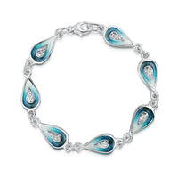 Tidal Treasures 7-link Bracelet in Storm Enamel by Sheila Fleet Jewellery