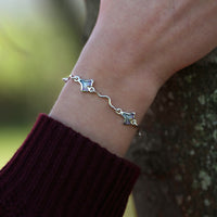 Sea Moss Bracelet in Mill Sands Enamel by Sheila Fleet Jewellery