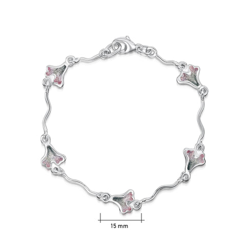 Sea Moss Bracelet in Mill Sands Enamel by Sheila Fleet Jewellery