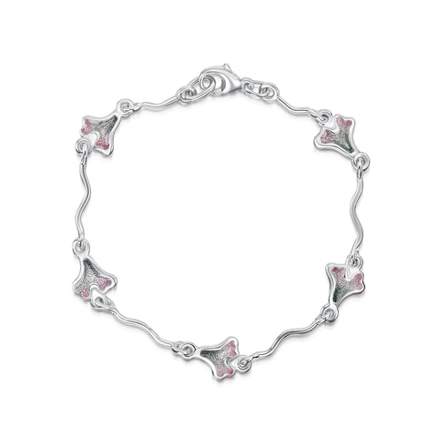 Sea Moss Bracelet in Mill Sands Enamel by Sheila Fleet Jewellery