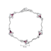 Sea Moss Bracelet in Sea Pink Enamel by Sheila Fleet Jewellery