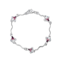 Sea Moss Bracelet in Sea Pink Enamel by Sheila Fleet Jewellery