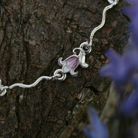 Bluebell Bracelet in Pinkbell Enamel by Sheila Fleet Jewellery