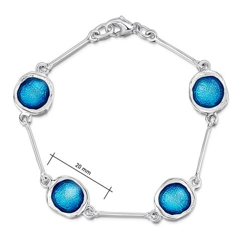 Lunar Bracelet in Tropical Enamel by Sheila Fleet Jewellery