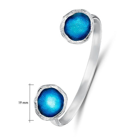 Lunar Dress Bangle in Tropical Enamel by Sheila Fleet Jewellery