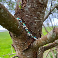 Seasons Sterling Silver Bracelet in Spring Enamel