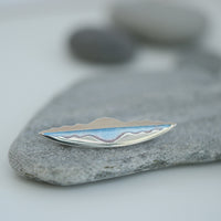 Lomond Reflections Brooch in Dawn Enamel by Sheila Fleet Jewellery