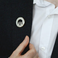 Orkney Spirit Brooch in Dew Enamel by Sheila Fleet Jewellery