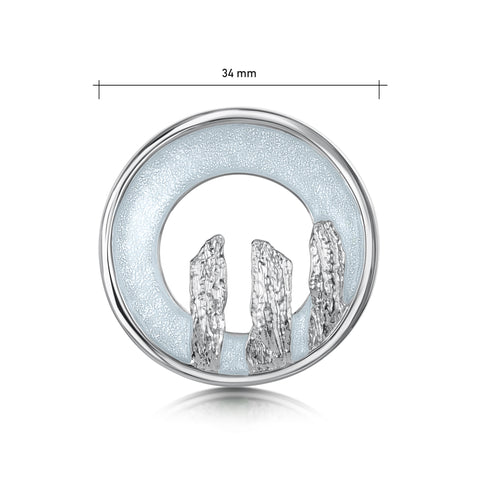 Orkney Spirit Brooch in Dew Enamel by Sheila Fleet Jewellery