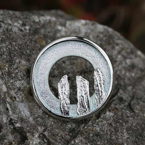Orkney Spirit Brooch in Dew Enamel by Sheila Fleet Jewellery