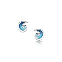 Breckon Small Stud Earrings in Pentland Enamel by Sheila Fleet Jewellery