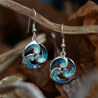 Breckon Drop Earrings in Sterling Silver by Sheila Fleet Jewellery