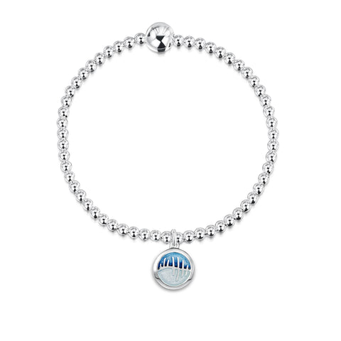 Skyran 'If' Stretch Bracelet in Twilight Enamel by Sheila Fleet 