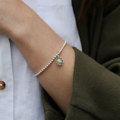 Daisies at Dawn Stretch Bracelet in SCAA Enamel by Sheila Fleet Jewellery