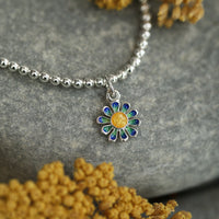 Daisies at Dawn Stretch Bracelet in SCAA Enamel by Sheila Fleet Jewellery