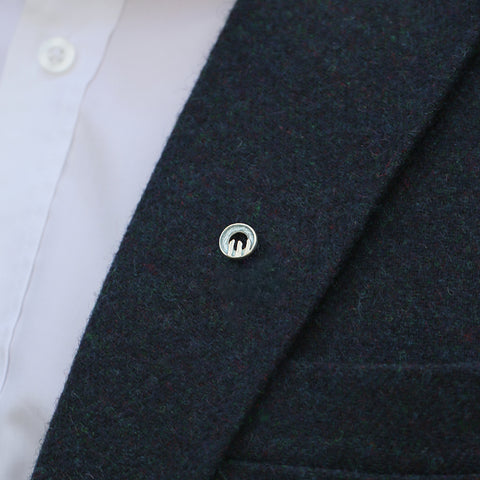 Orkney Spirit Lapel Pin in Blue Grey Enamel by Sheila Fleet Jewellery