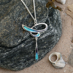 Scapa Flow Enamel Pendant in Sterling Silver by Sheila Fleet Jewellery