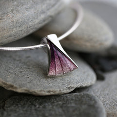 Symphony Enamel Necklace in Amethyst Enamel by Sheila Fleet Jewellery