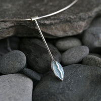 Sands of Time Long Necklace in Ice Enamel by Sheila Fleet Jewellery