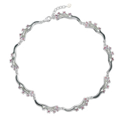 Sea Moss 9-link Full Necklace in Mill Sands Enamel by Sheila Fleet Jewellery