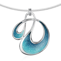 Storm Enamel Dress Necklace in Sterling Silver by Sheila Fleet Jewellery