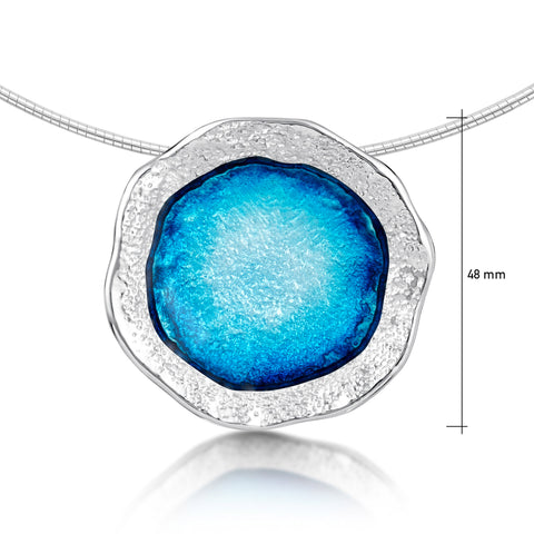 Lunar Bright Occasion Necklace in Tropical Enamel by Sheila Fleet Jewellery