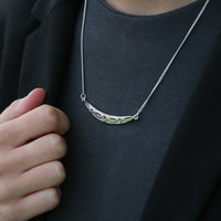 Sweetheart Pendant Necklace in Amethyst Enamel by Sheila Fleet Jewellery