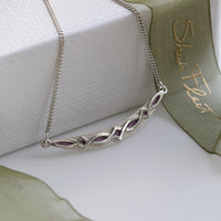 Sweetheart Pendant Necklace in Amethyst Enamel by Sheila Fleet Jewellery