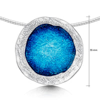 Lunar Statement Necklace in Tropical Enamel by Sheila Fleet Jewellery