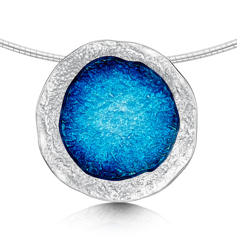 Lunar Statement Necklace in Tropical Enamel by Sheila Fleet Jewellery