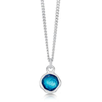 Lunar Petite Pendant Necklace in Tropical Enamel by Sheila Fleet Jewellery