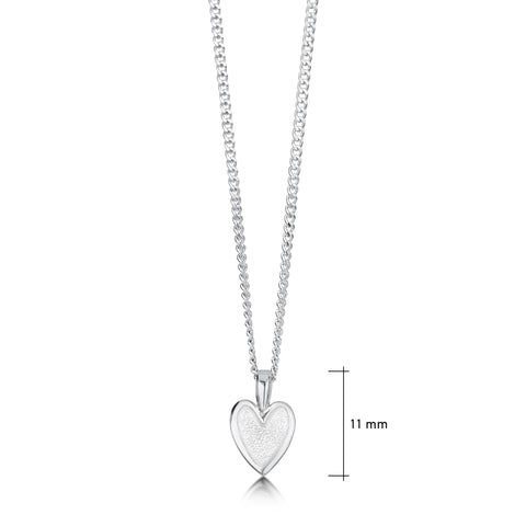 Secret Hearts Pendant in Crystal Enamel by Sheila Fleet Jewellery