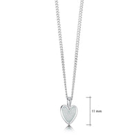 Secret Hearts Pendant in Frost Enamel by Sheila Fleet Jewellery