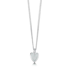 Secret Hearts Pendant in Frost Enamel by Sheila Fleet Jewellery