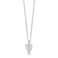 Secret Hearts Pendant in Frost Enamel by Sheila Fleet Jewellery