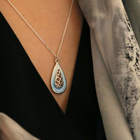 Tidal Treasures Small Pendant in Ice Enamel by Sheila Fleet Jewellery