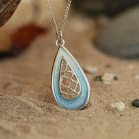 Tidal Treasures Small Pendant in Ice Enamel by Sheila Fleet Jewellery