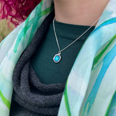 Lunar Bright Small Pendant in Tropical Enamel