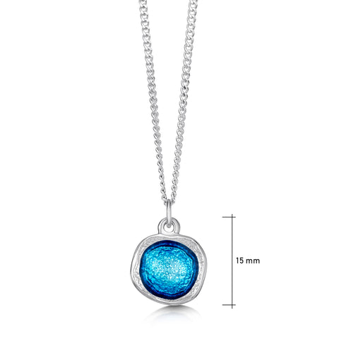 Lunar Bright Small Pendant in Tropical Enamel by Sheila Fleet Jewellery