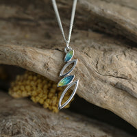 Seasons Silver Small Pendant Necklace in Summer Enamel by Sheila Fleet Jewellery