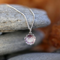 Scallop Petite Pendant in Champagne Enamel by Sheila Fleet Jewellery