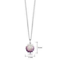 Scallop Petite Pendant in Scallop Pink Enamel by Sheila Fleet Jewellery