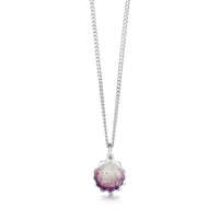 Scallop Petite Pendant in Scallop Pink Enamel by Sheila Fleet Jewellery