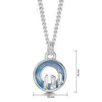 Orkney Spirit Small Pendant in Blue Grey Enamel by Sheila Fleet Jewellery